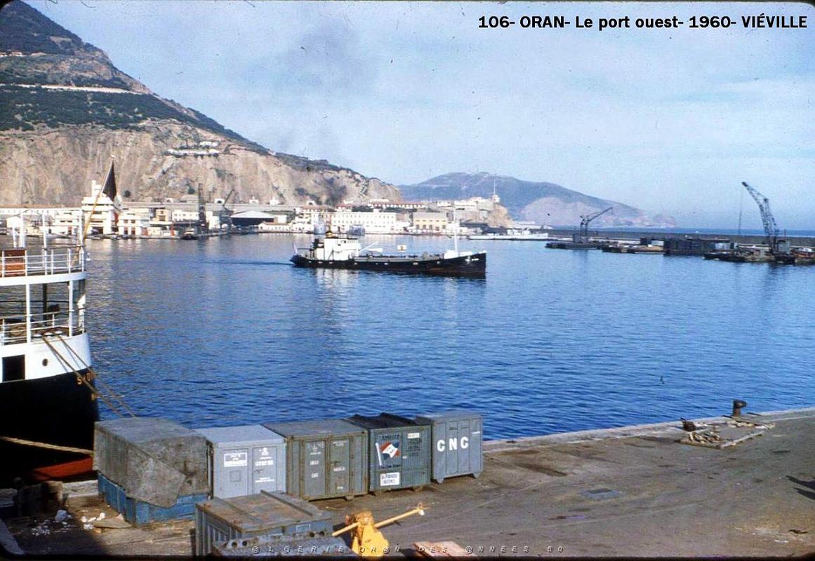 106- Oran- Le port ouest- 1960- Vieville.jpg